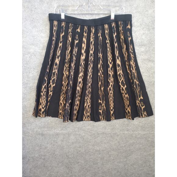 NWT Grace Elements Women's Size XL A-Line Pull On Striped Knit Skirt - Picture 1 of 7